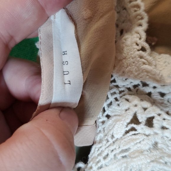 Lush detail women's crochet see through blouse size small? - Picture 8 of 13